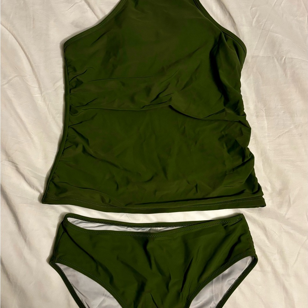 Beachsissi Olive Green Women's Swim Set